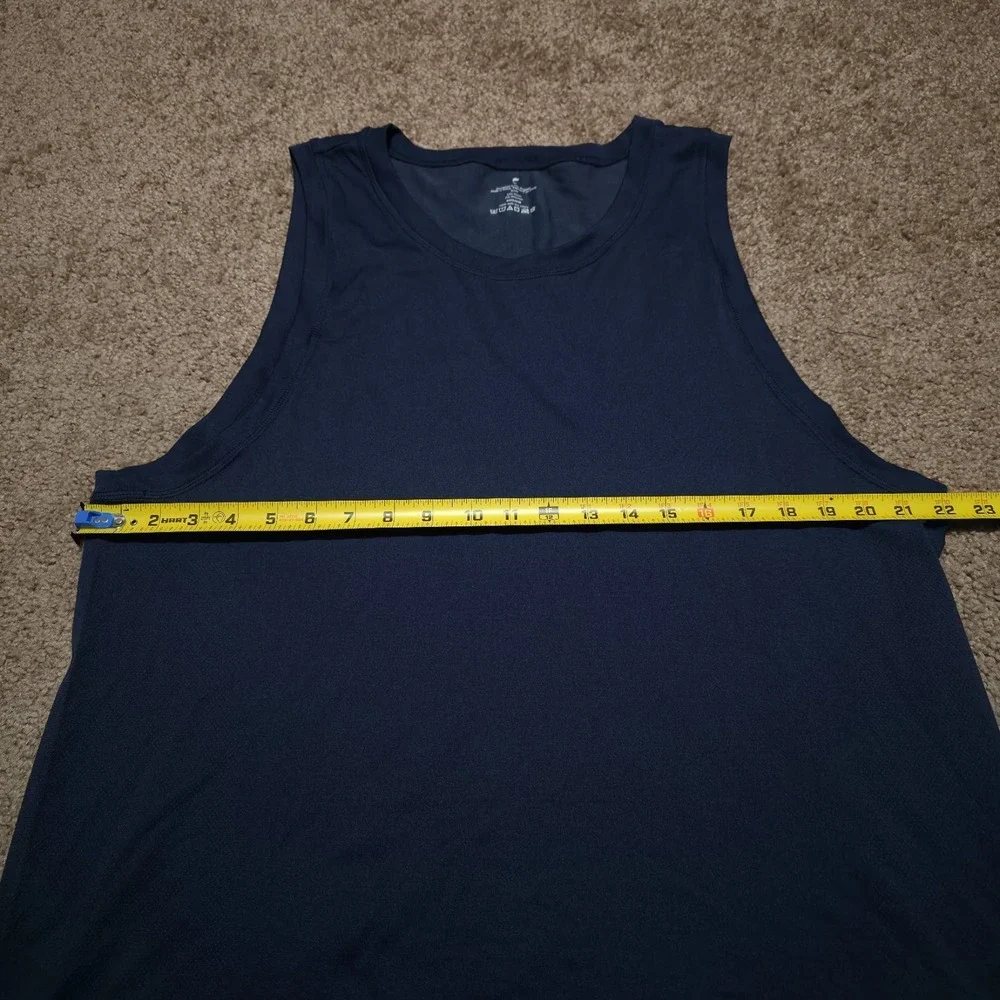 Men's XL Fabletics‎ Navy Blue Nylon Blend Sports Athletic Tank Top